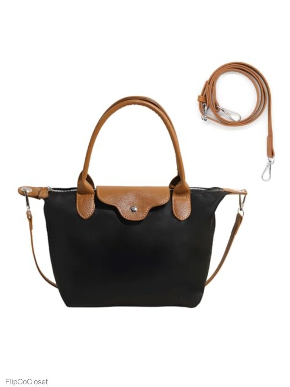 Women's Mini Nylon Crossbody Tote Bag Water-Resistant Handbag Shoulder Purse w/